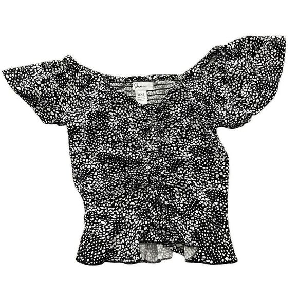 Japna Cinched Ruffle Top Printed XS - Picture 1 of 4